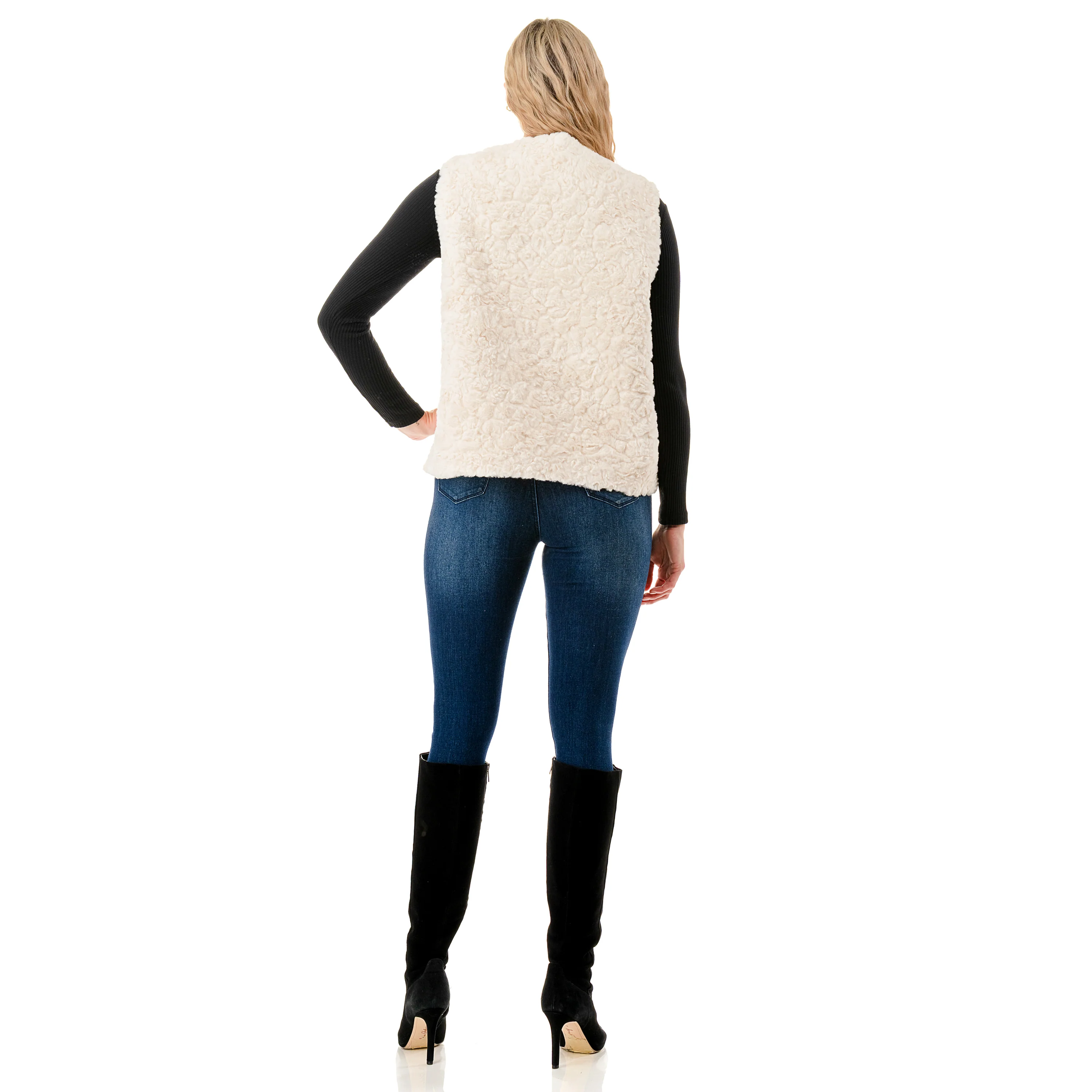 Faux Fur Vest - Image 3