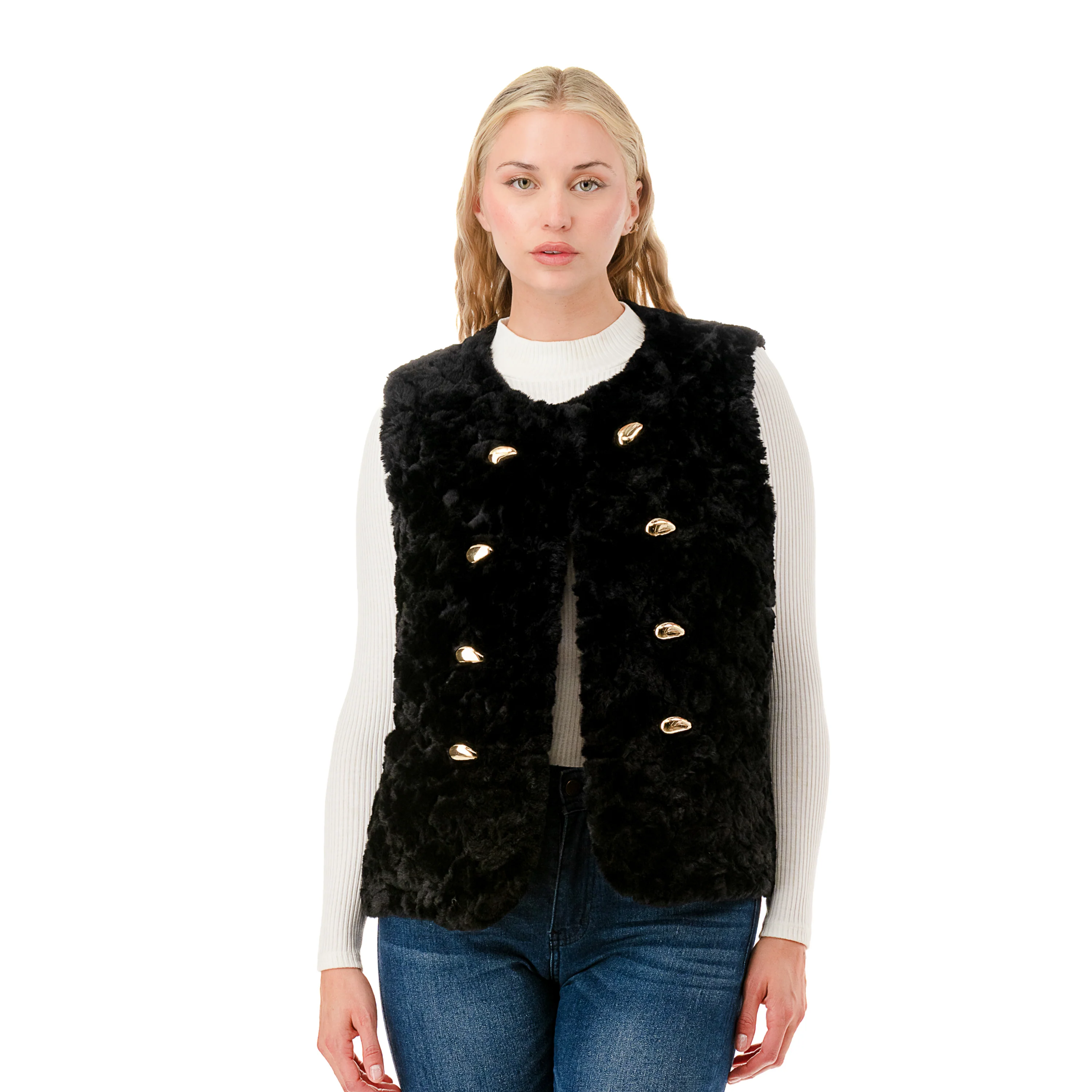 Faux Fur Vest - Image 4