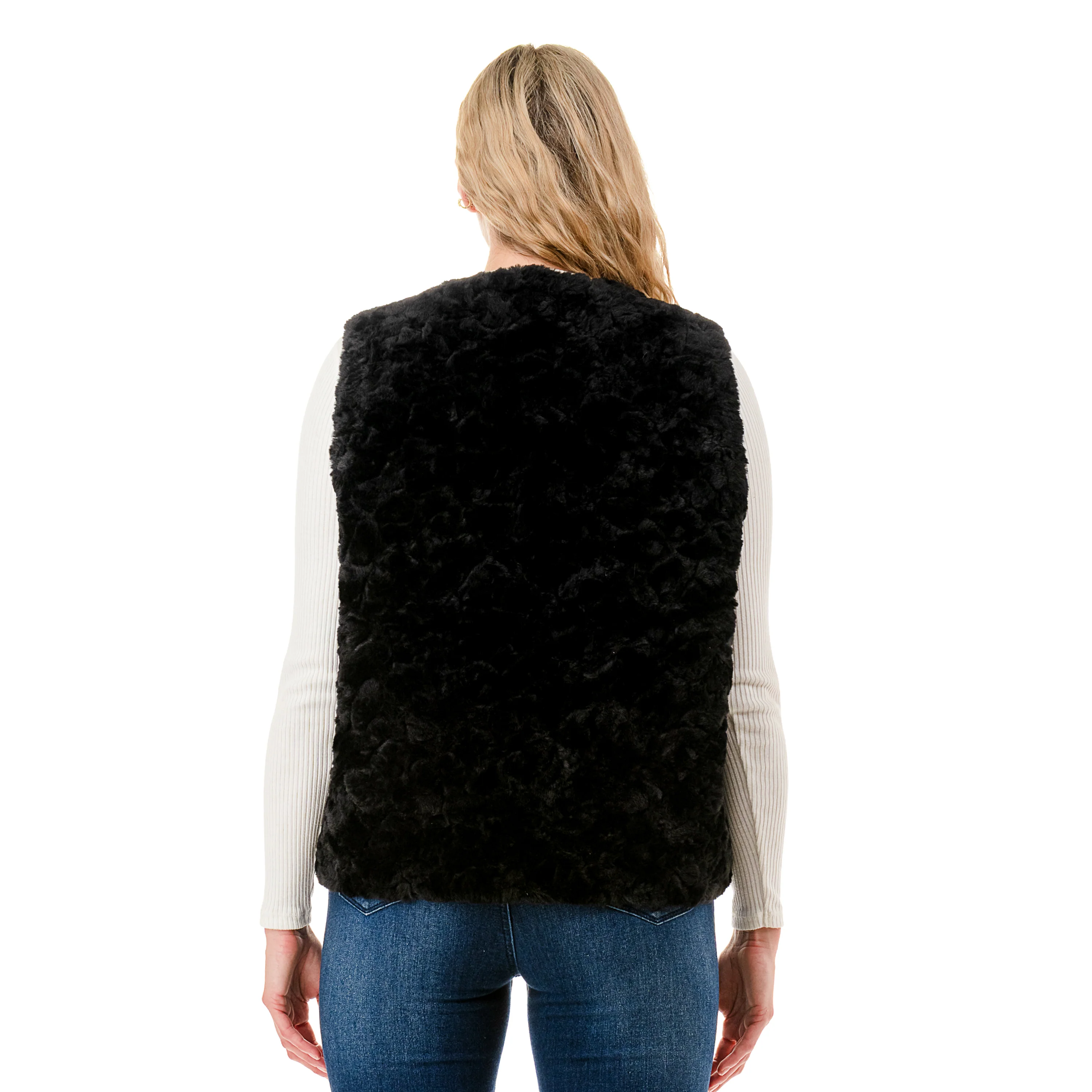 Faux Fur Vest - Image 5