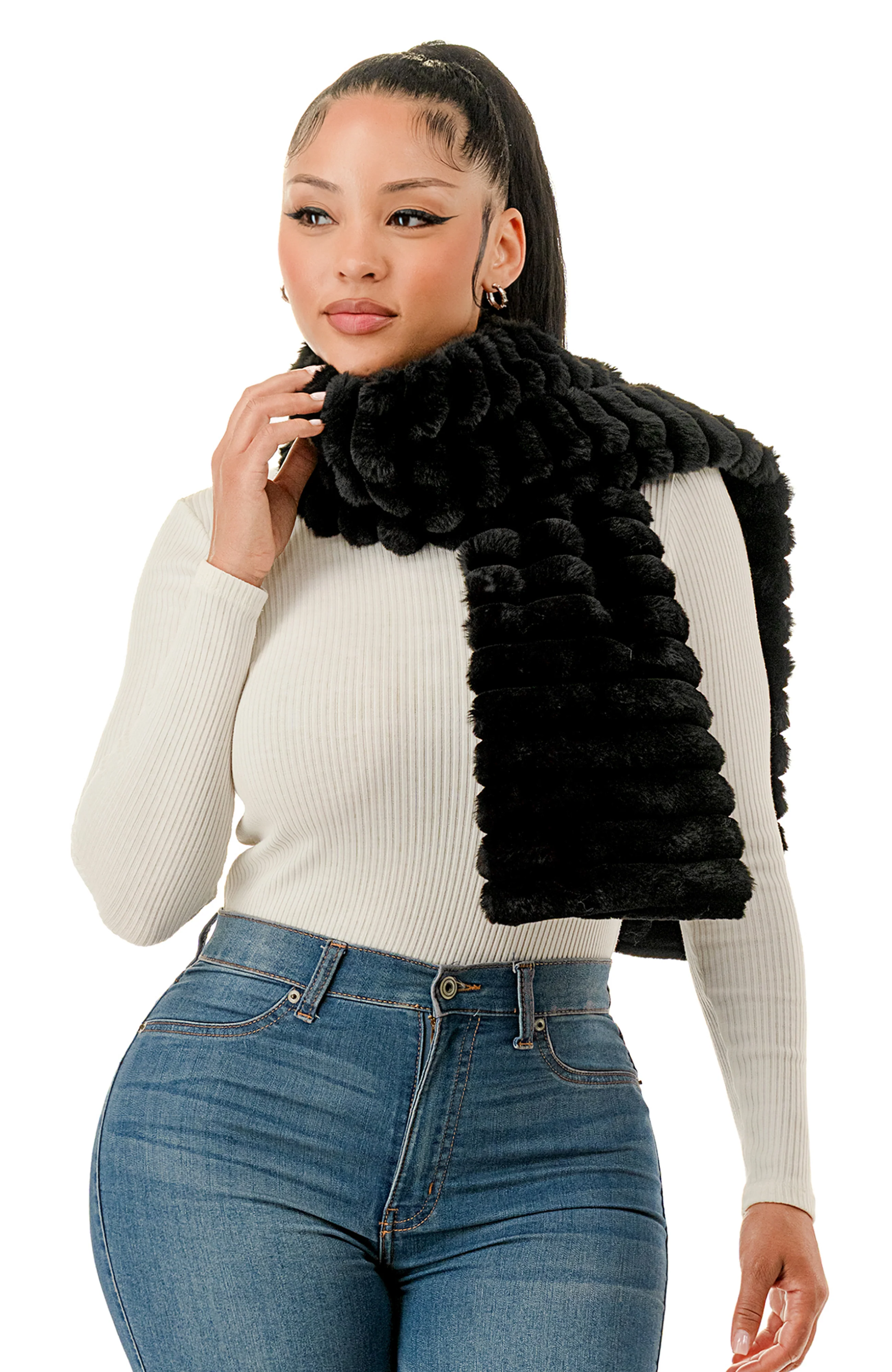 Faux Mink Scarf - Image 4