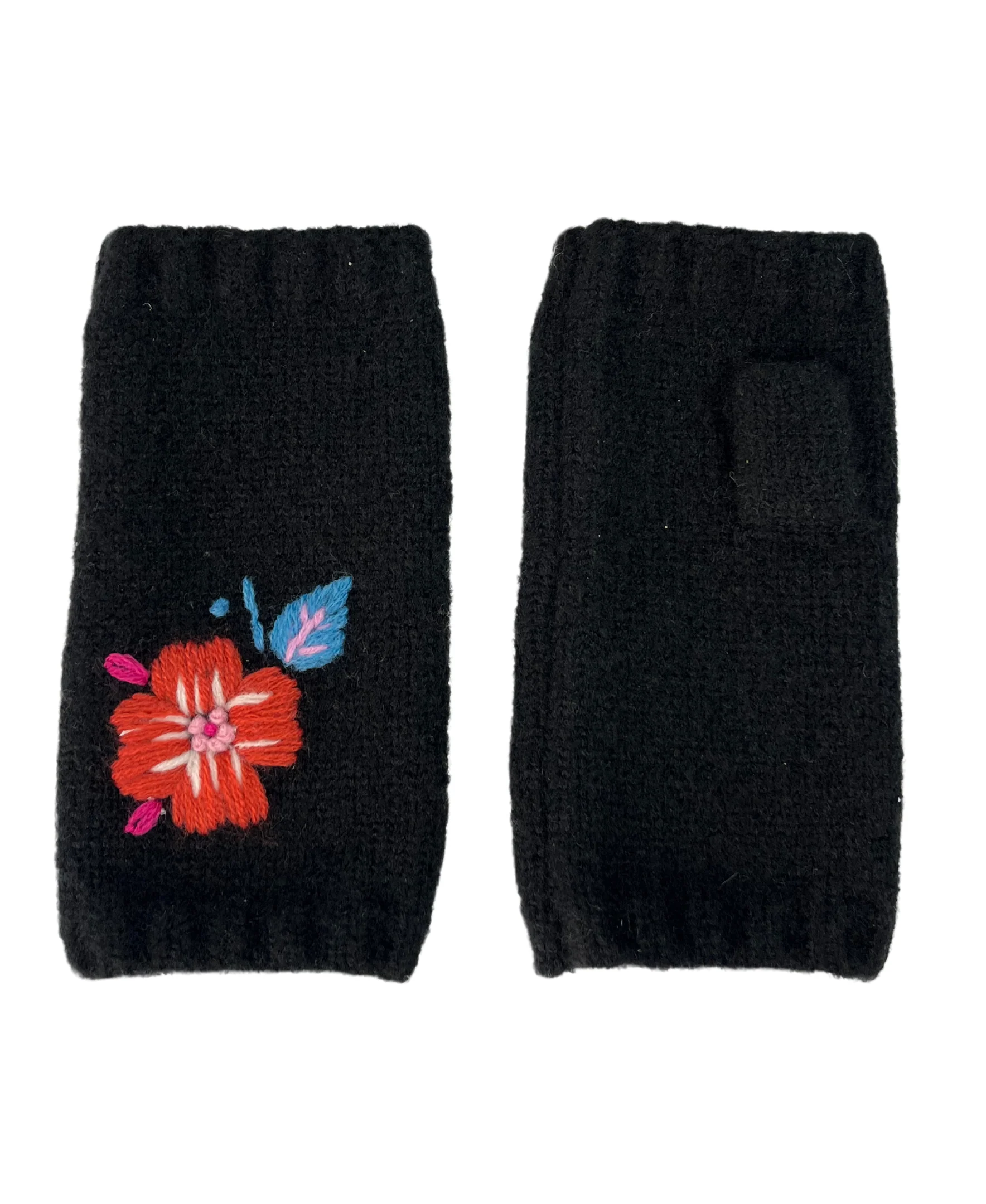 Embroidered Fingerless Glove