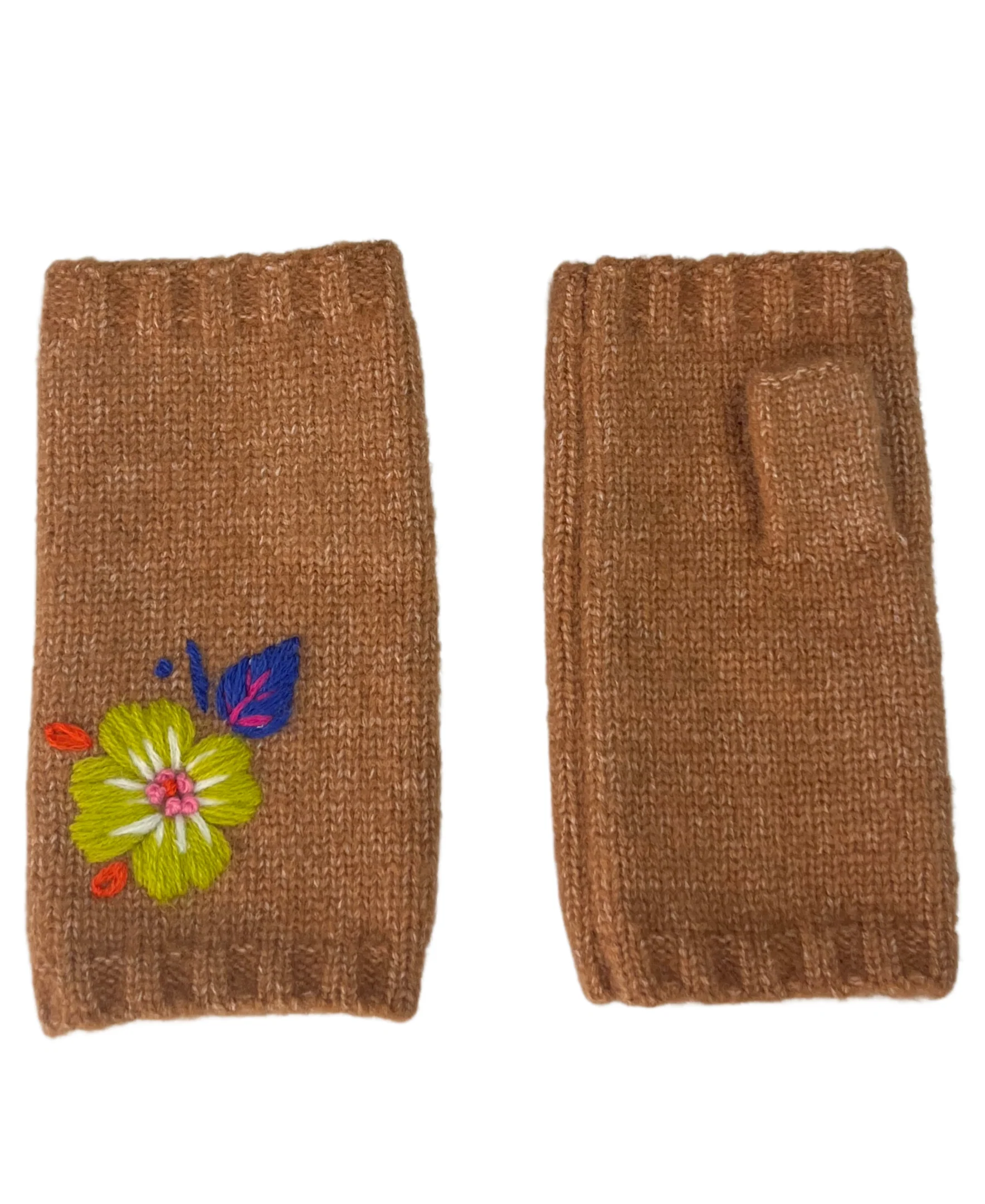 Embroidered Fingerless Glove - Image 2