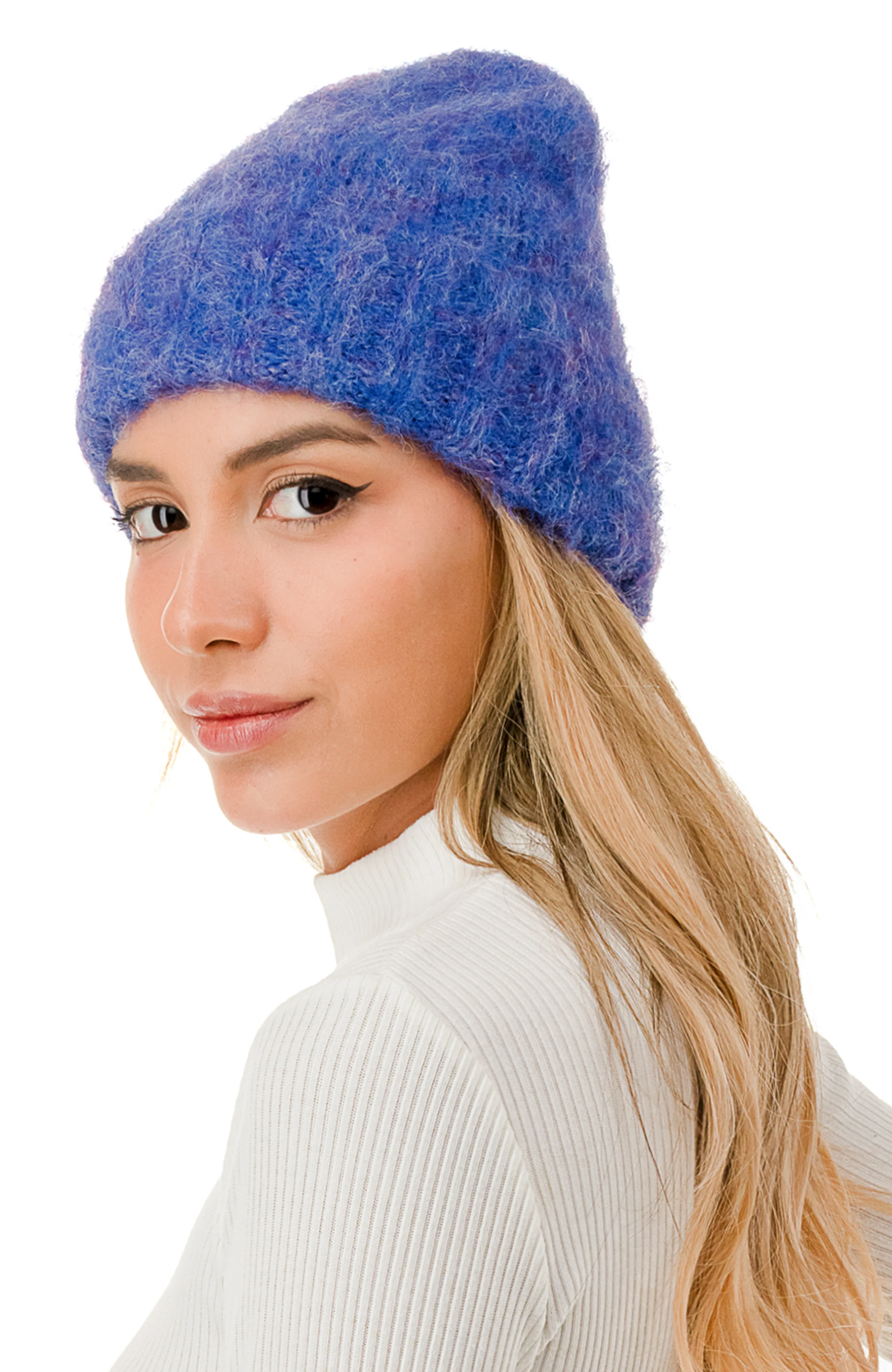 Fuzzy Hair Beanie - Image 2