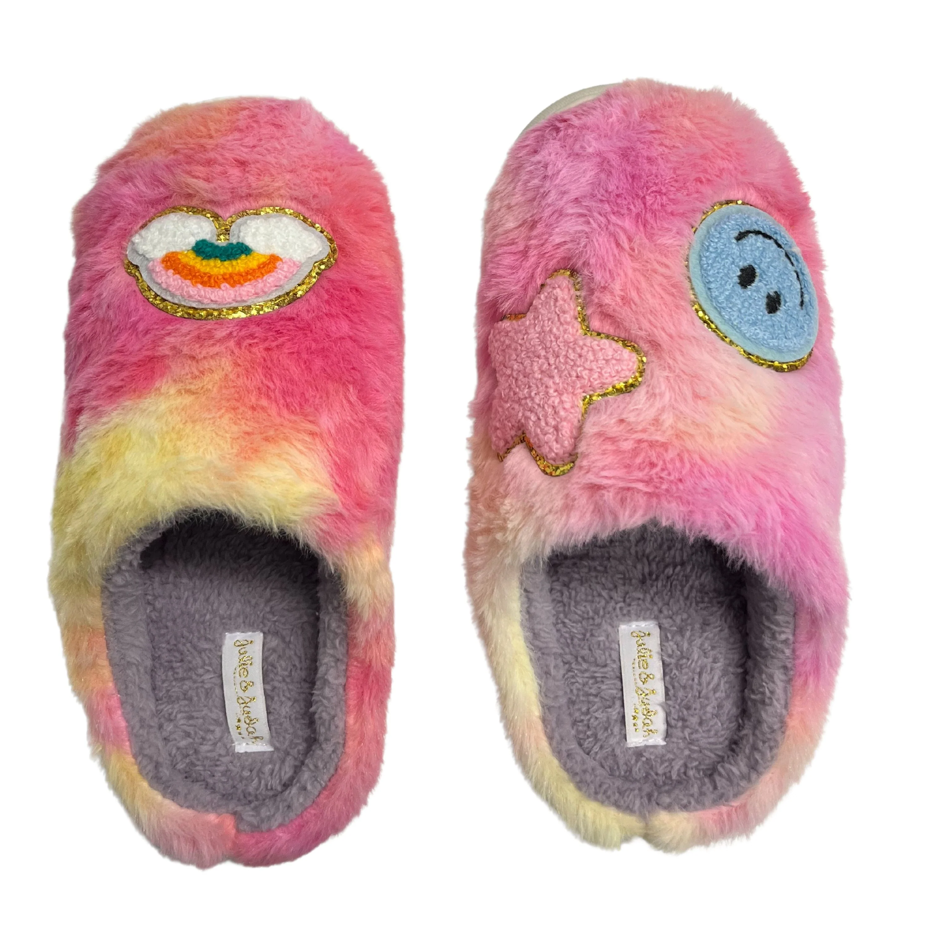 Fuzzy Patch Slippers - Image 2