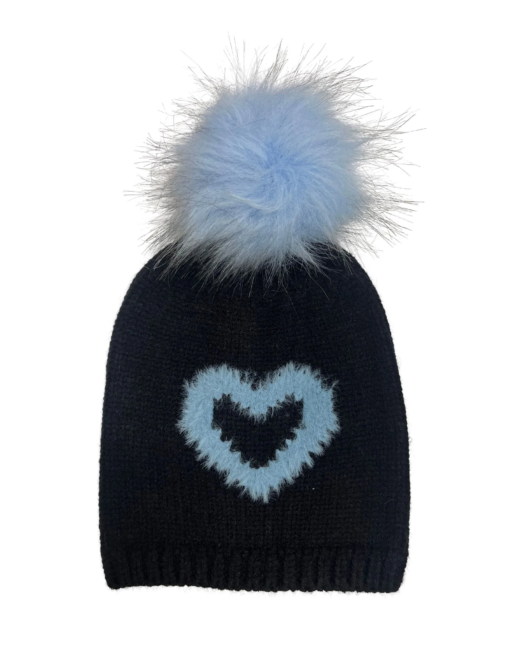 Kids Heart Eyelash Beanie