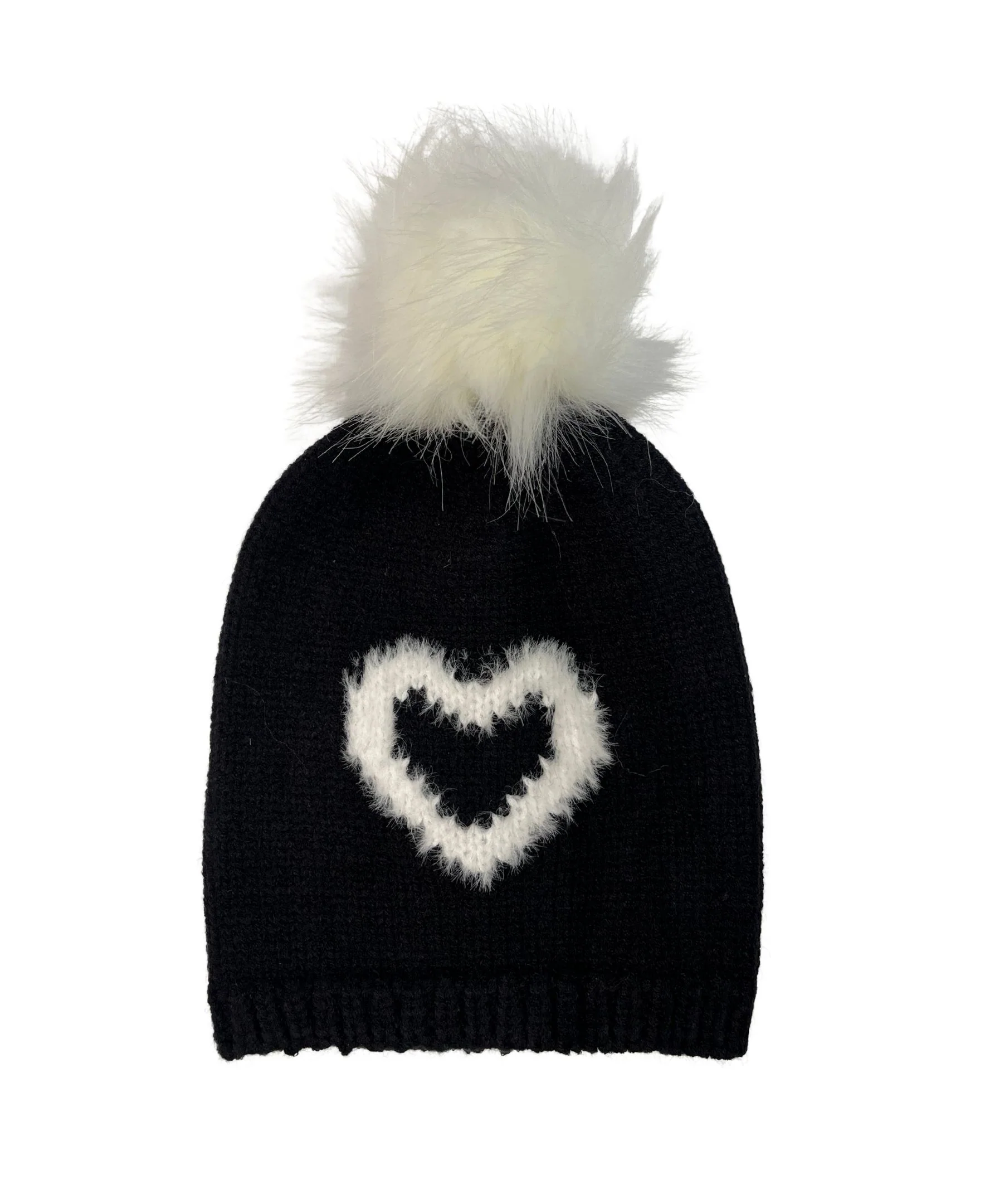 Kids Heart Eyelash Beanie - Image 2