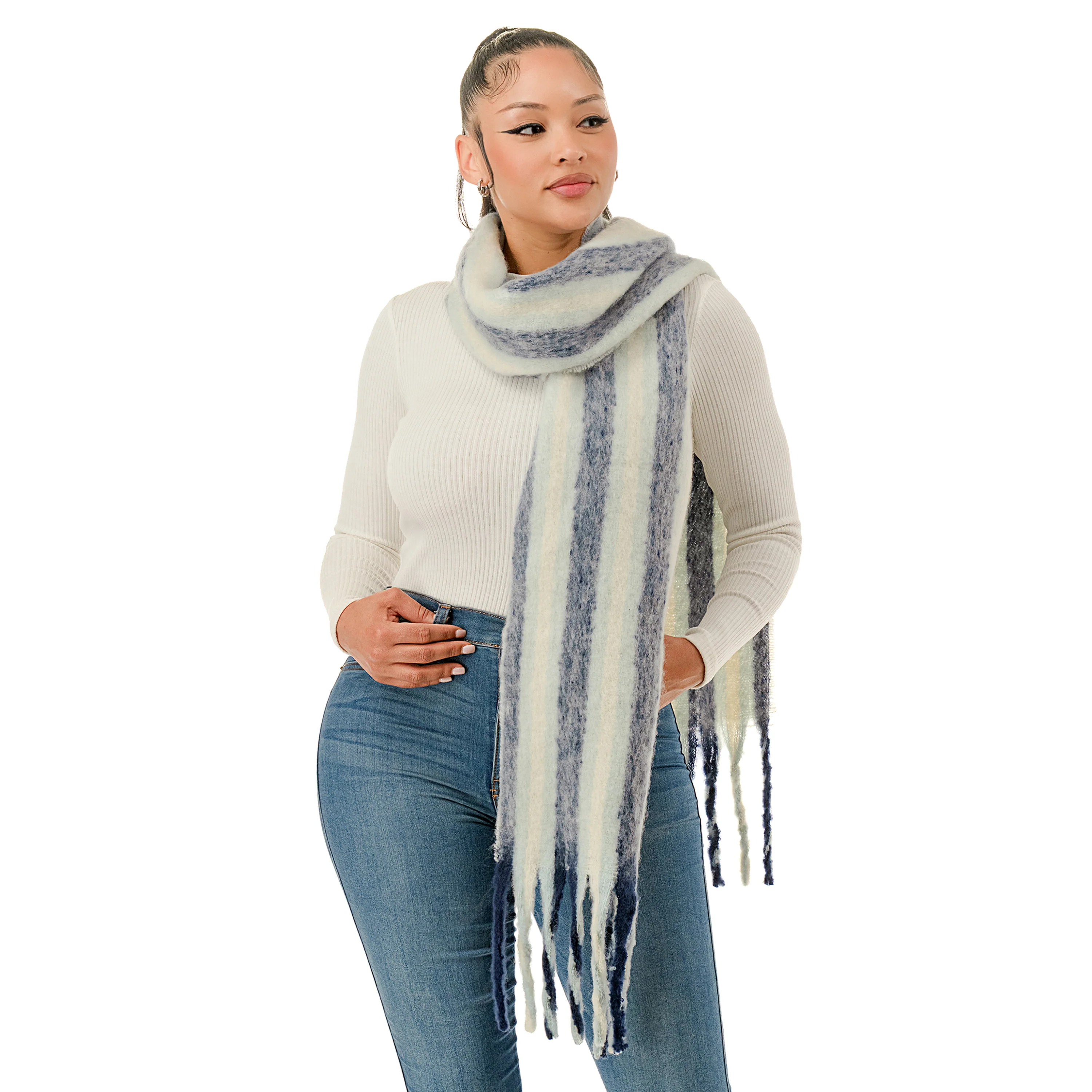 Stripe Woven Scarf