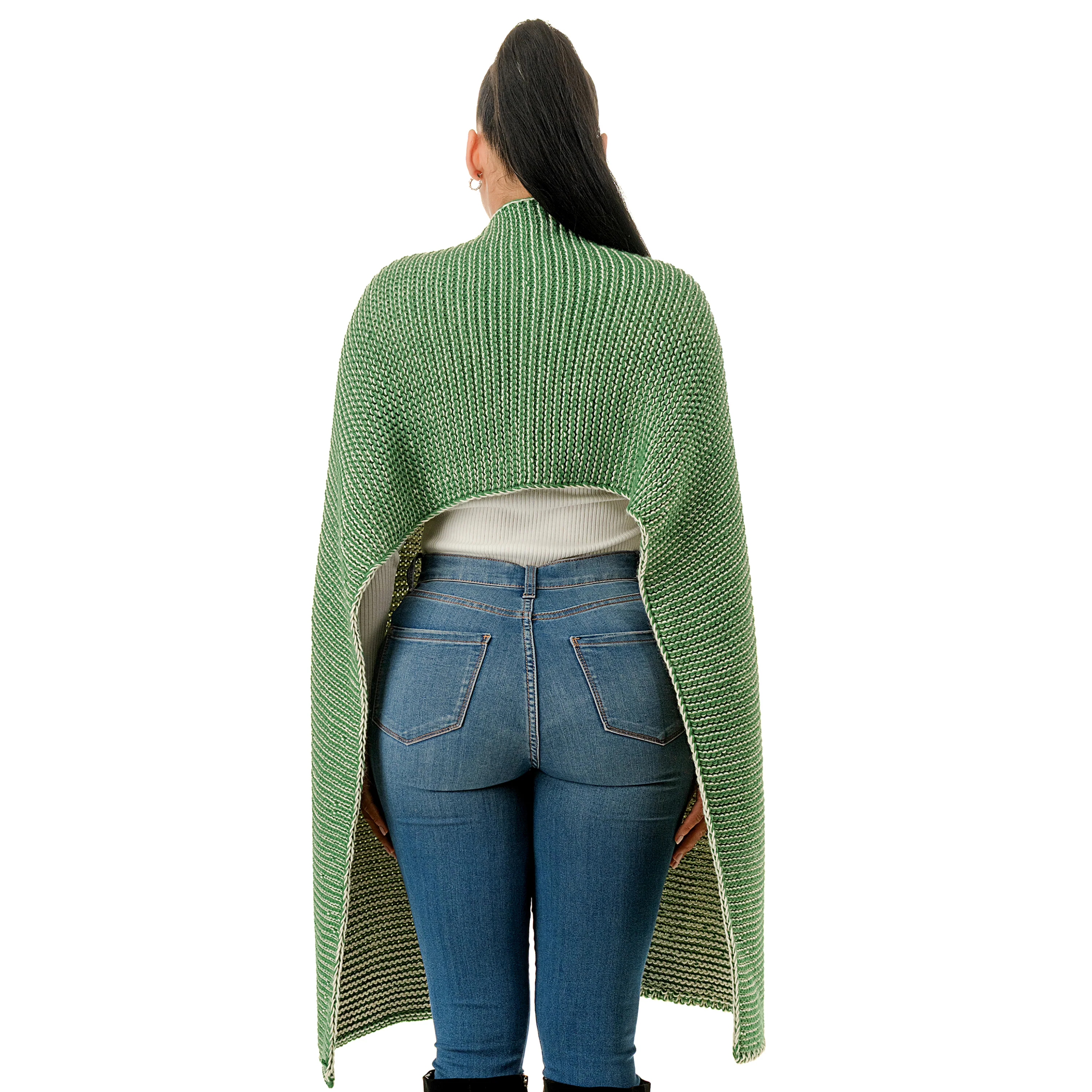Knit Two Tone Scarf - Image 5