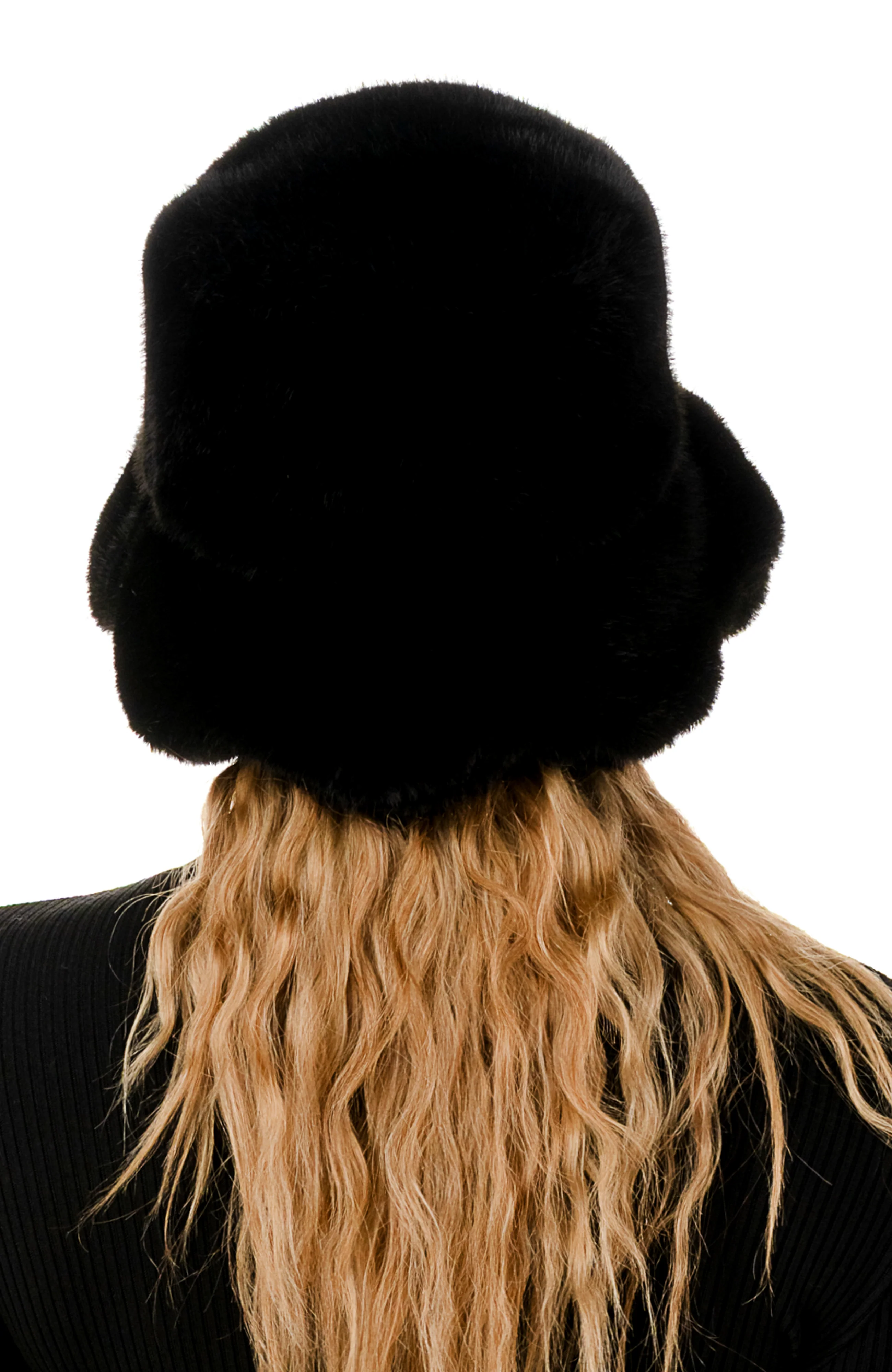 Scalloped Faux Fur Bucket Hat - Image 3