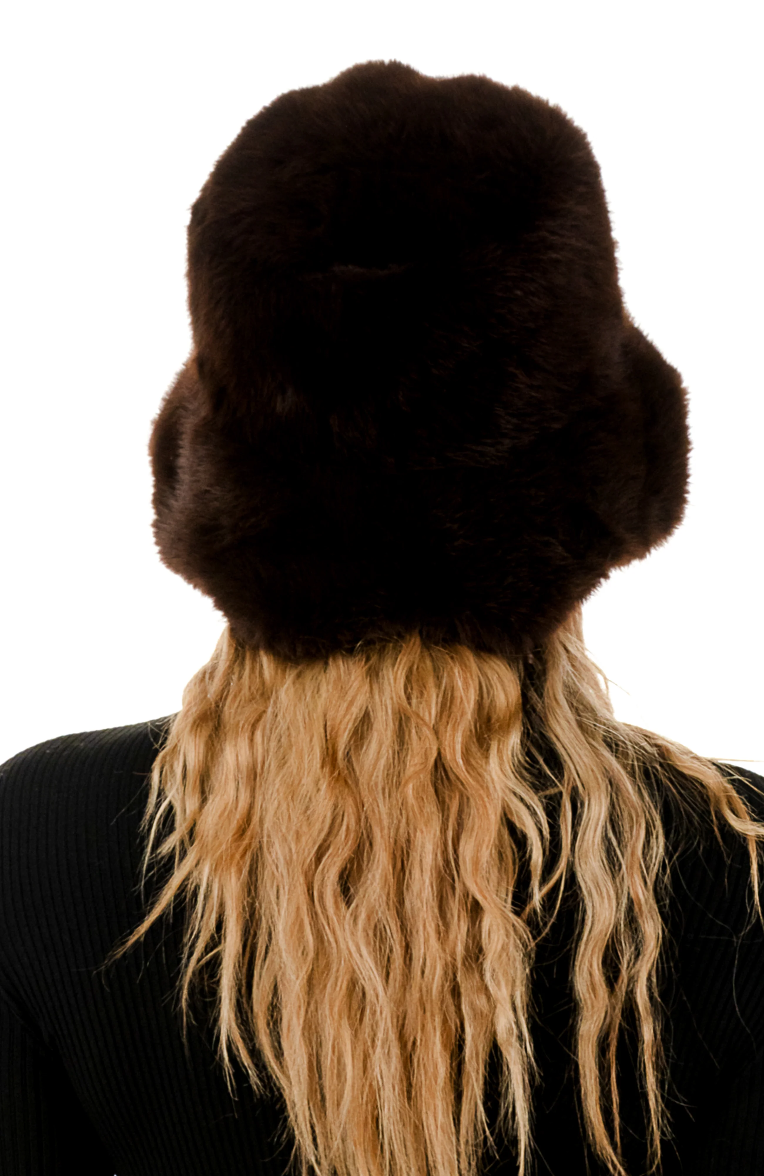 Scalloped Faux Fur Bucket Hat - Image 4