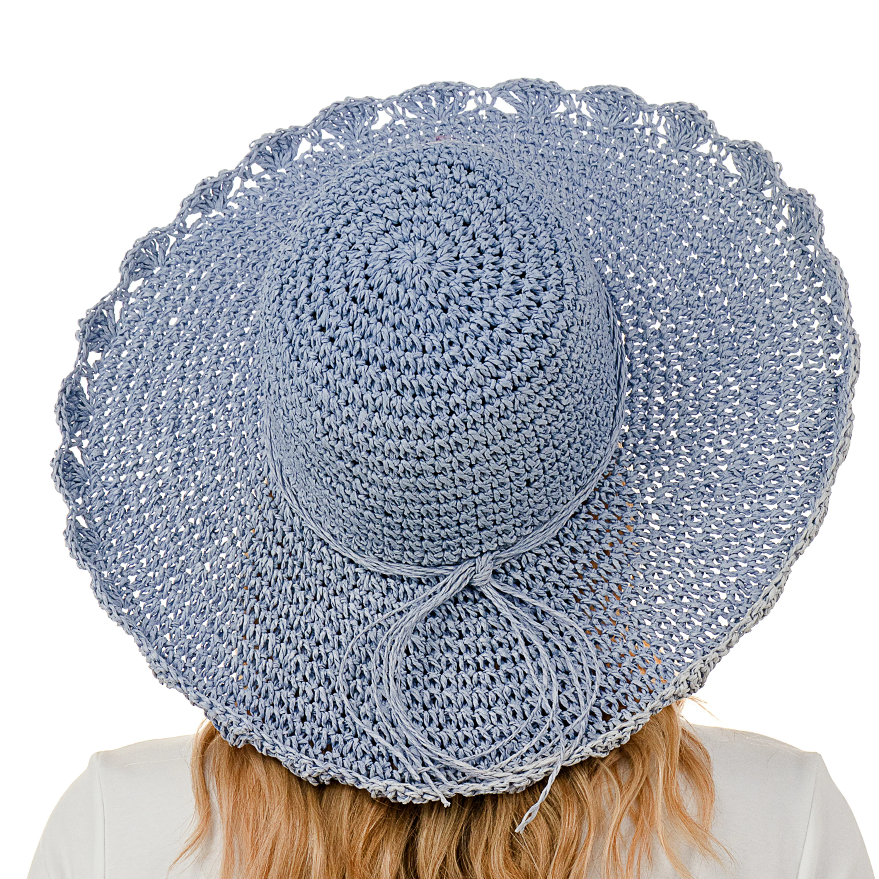 Straw Scalloped Sunhat - Image 3