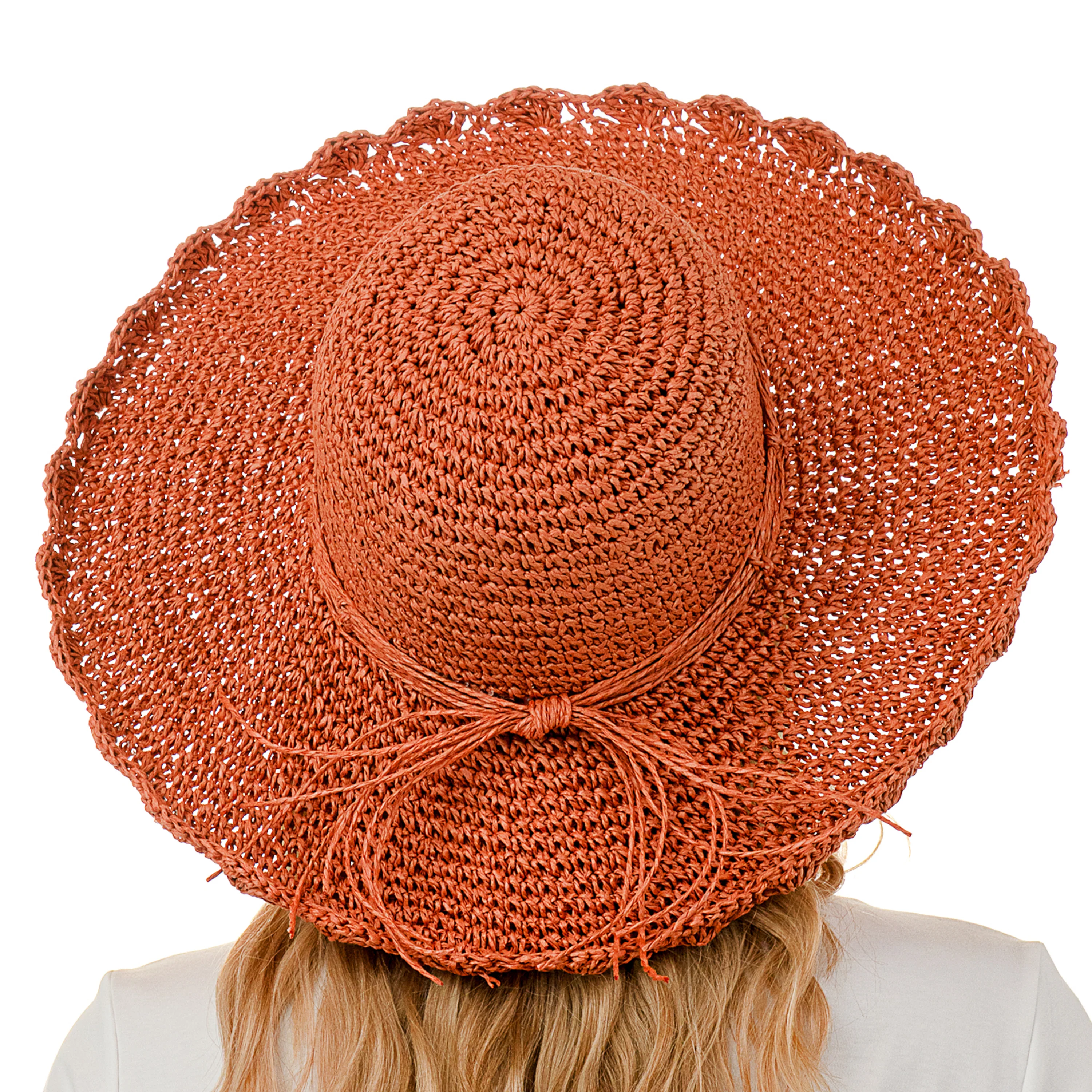 Straw Scalloped Sunhat - Image 6