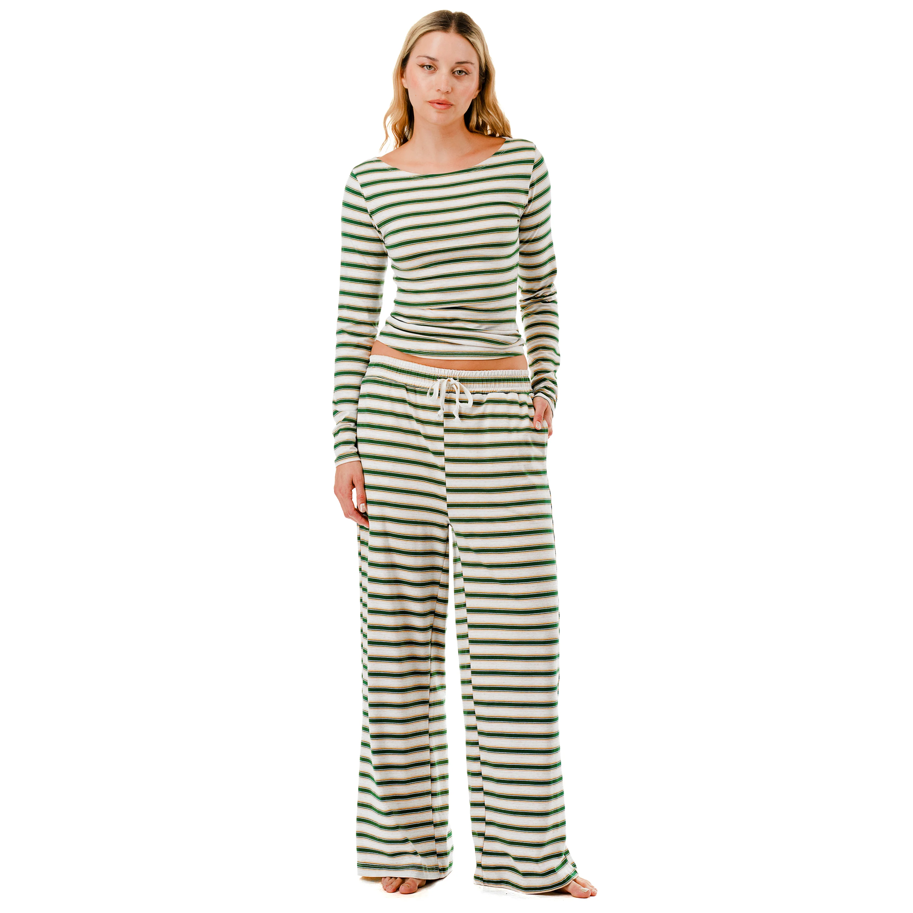 Stripe Pant Set