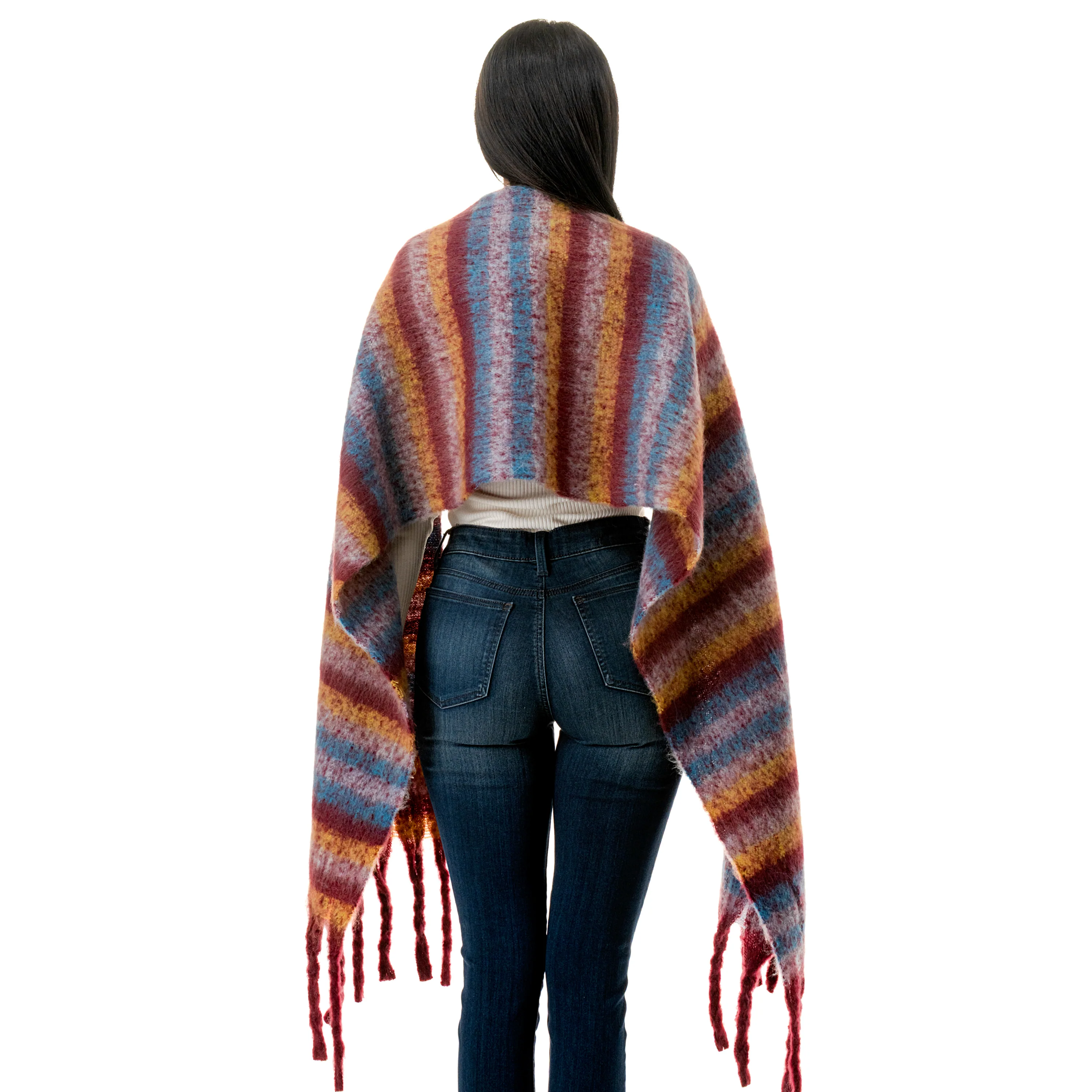 Stripe Woven Scarf - Image 2