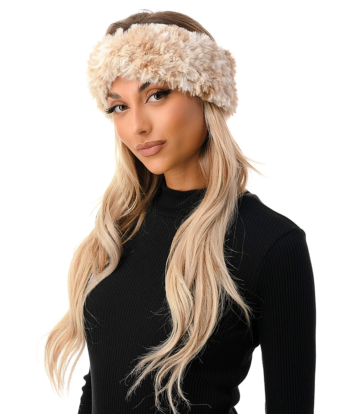 Marled Faux Fur Headband - Image 6