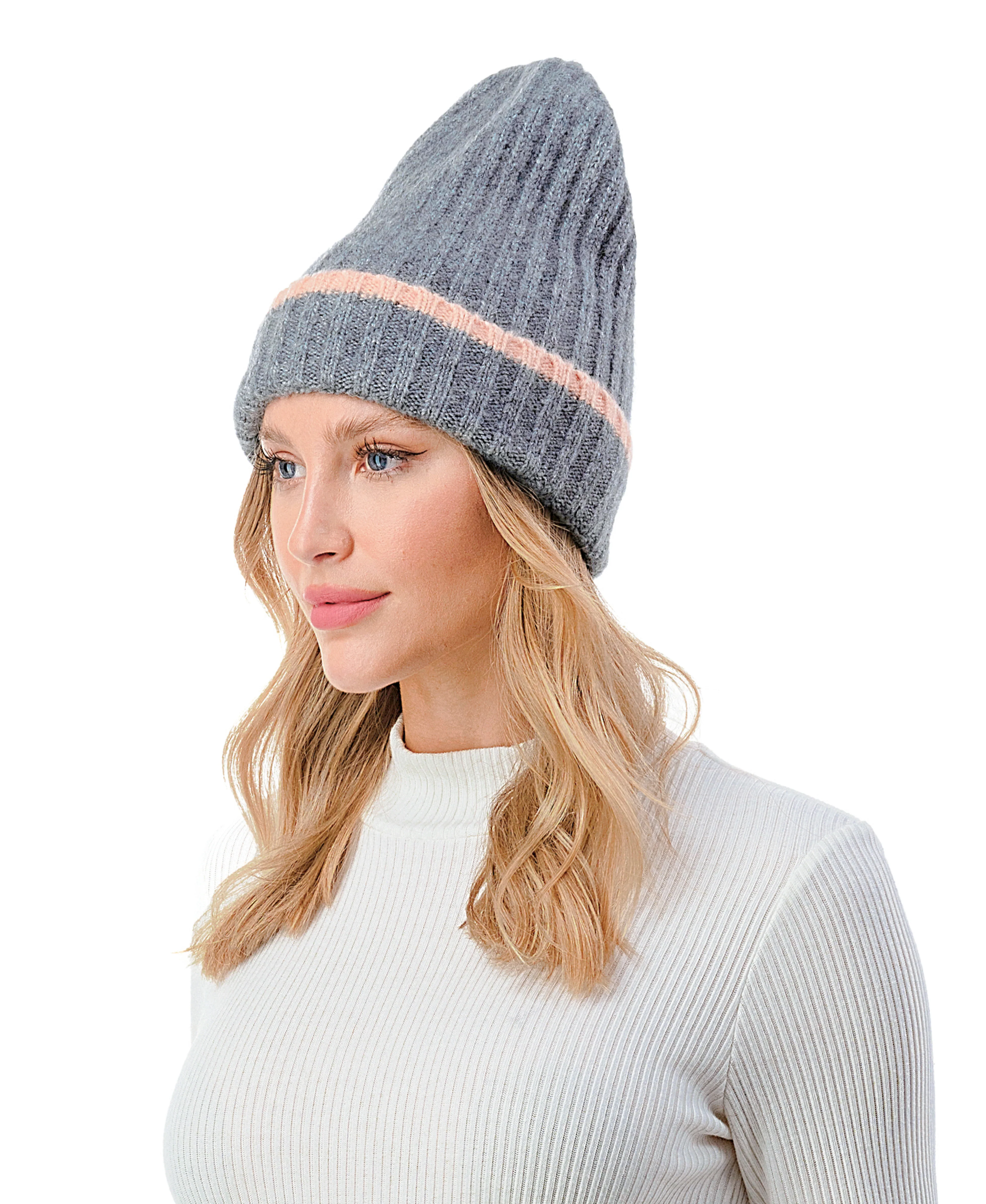 Stripe Cuff Beanie