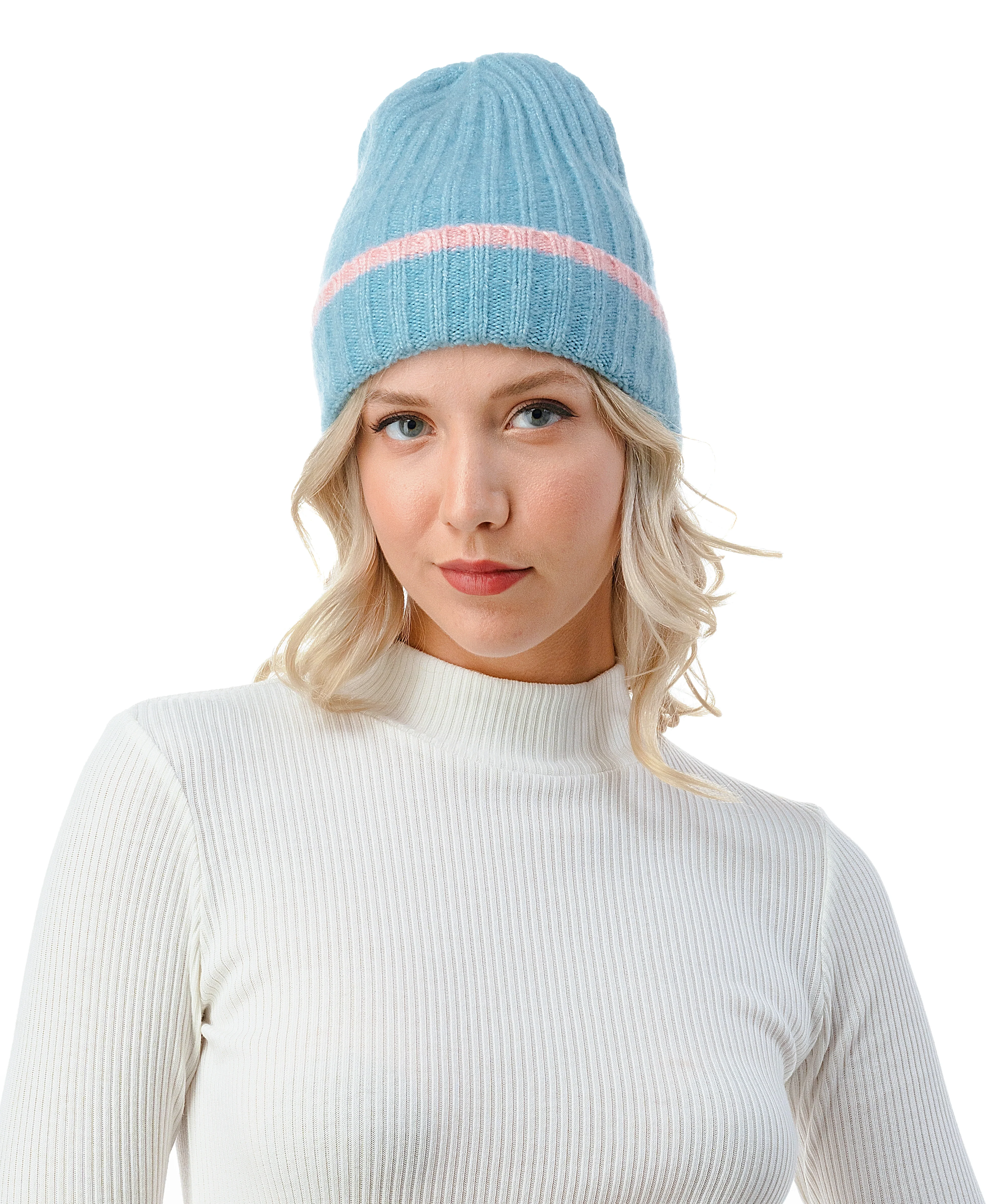 Stripe Cuff Beanie - Image 10