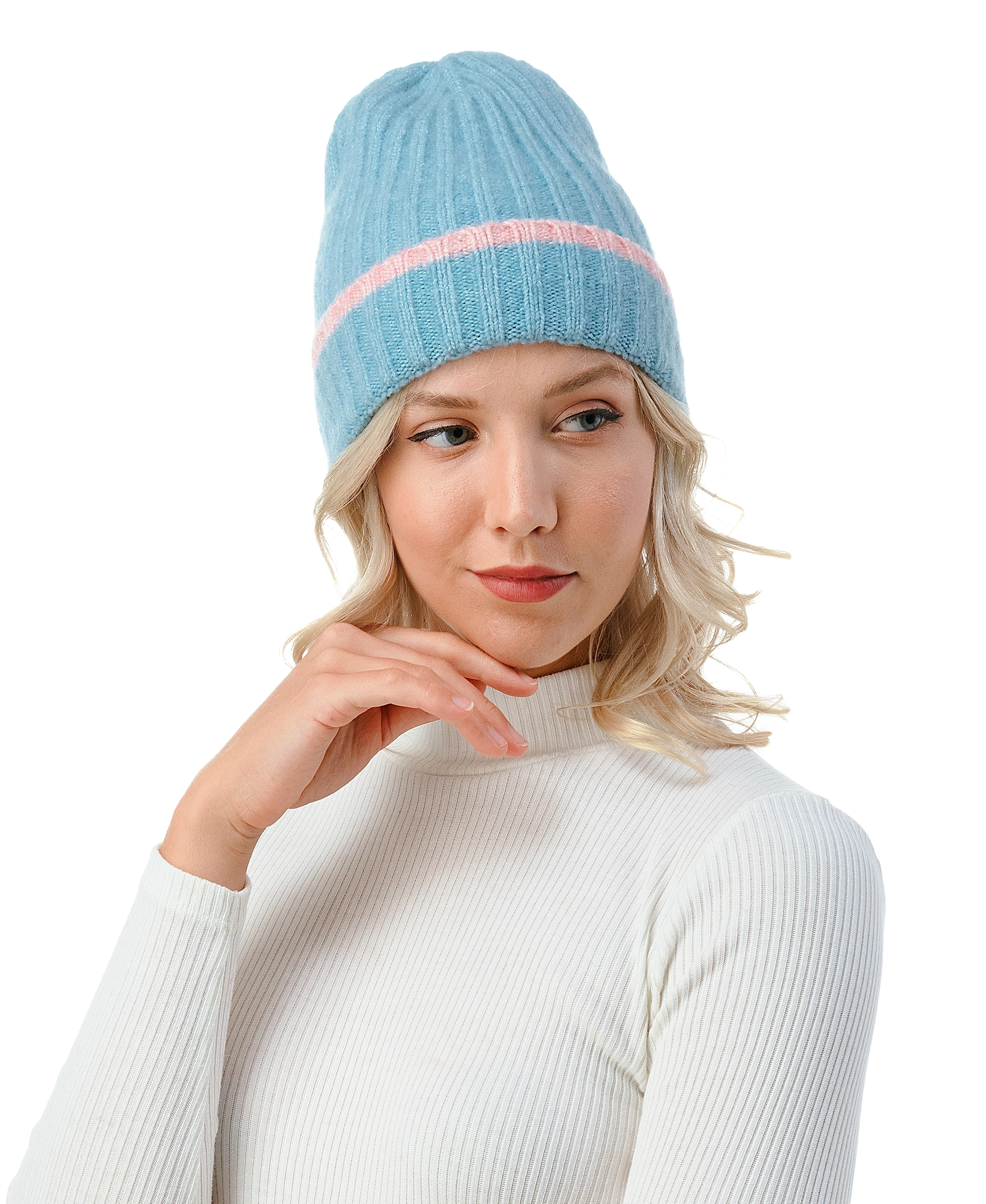 Stripe Cuff Beanie - Image 11