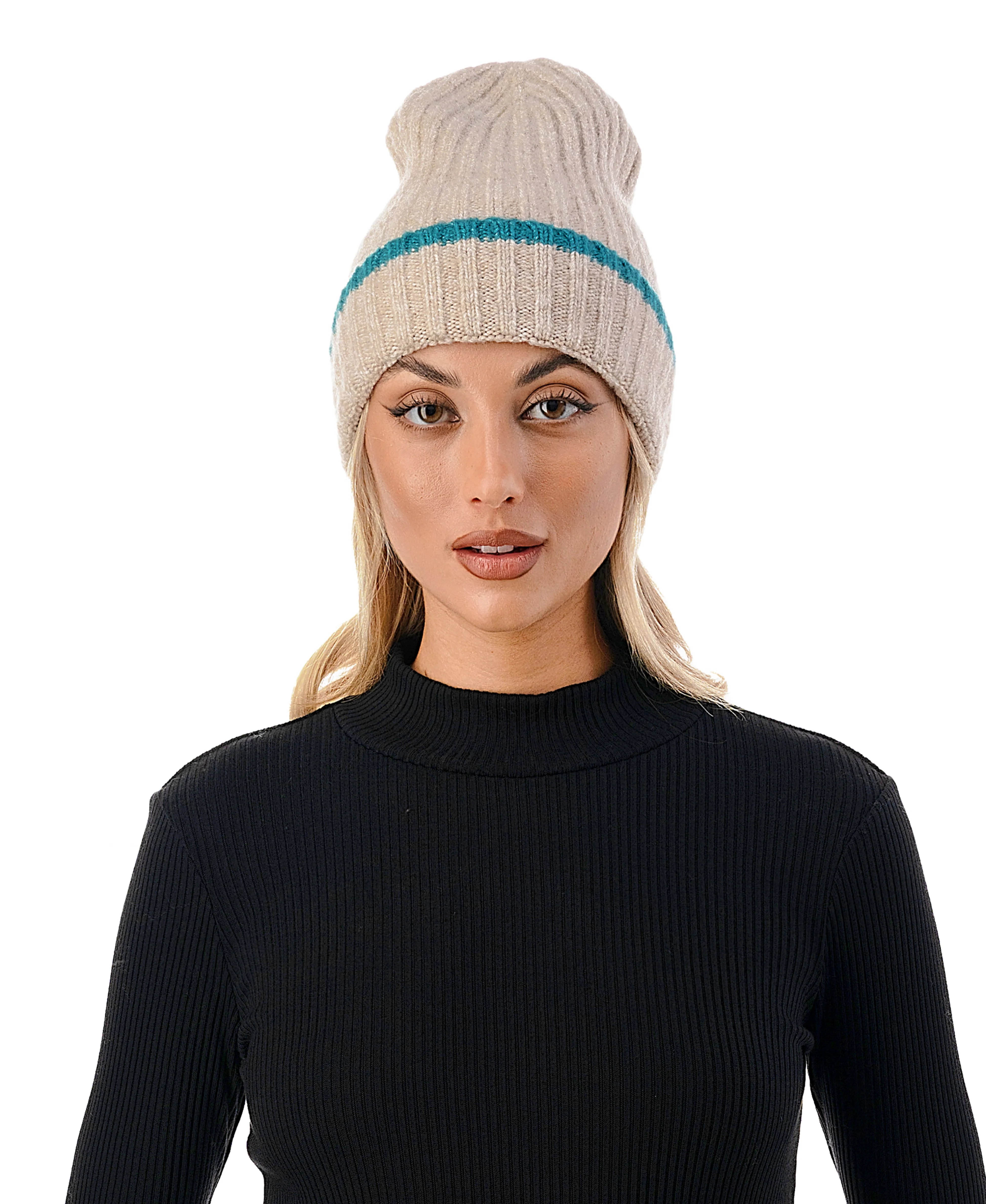 Stripe Cuff Beanie - Image 14