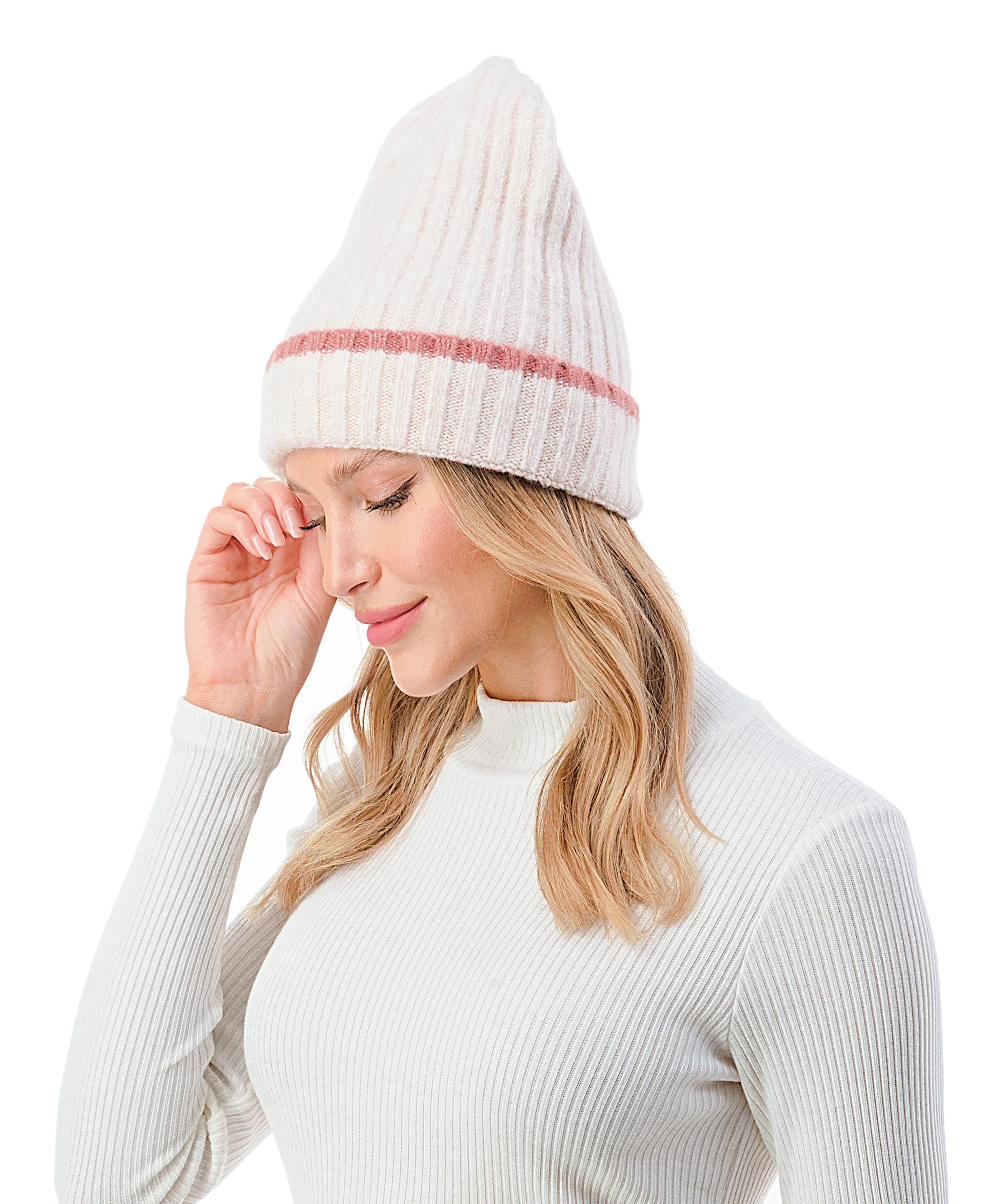 Stripe Cuff Beanie - Image 2