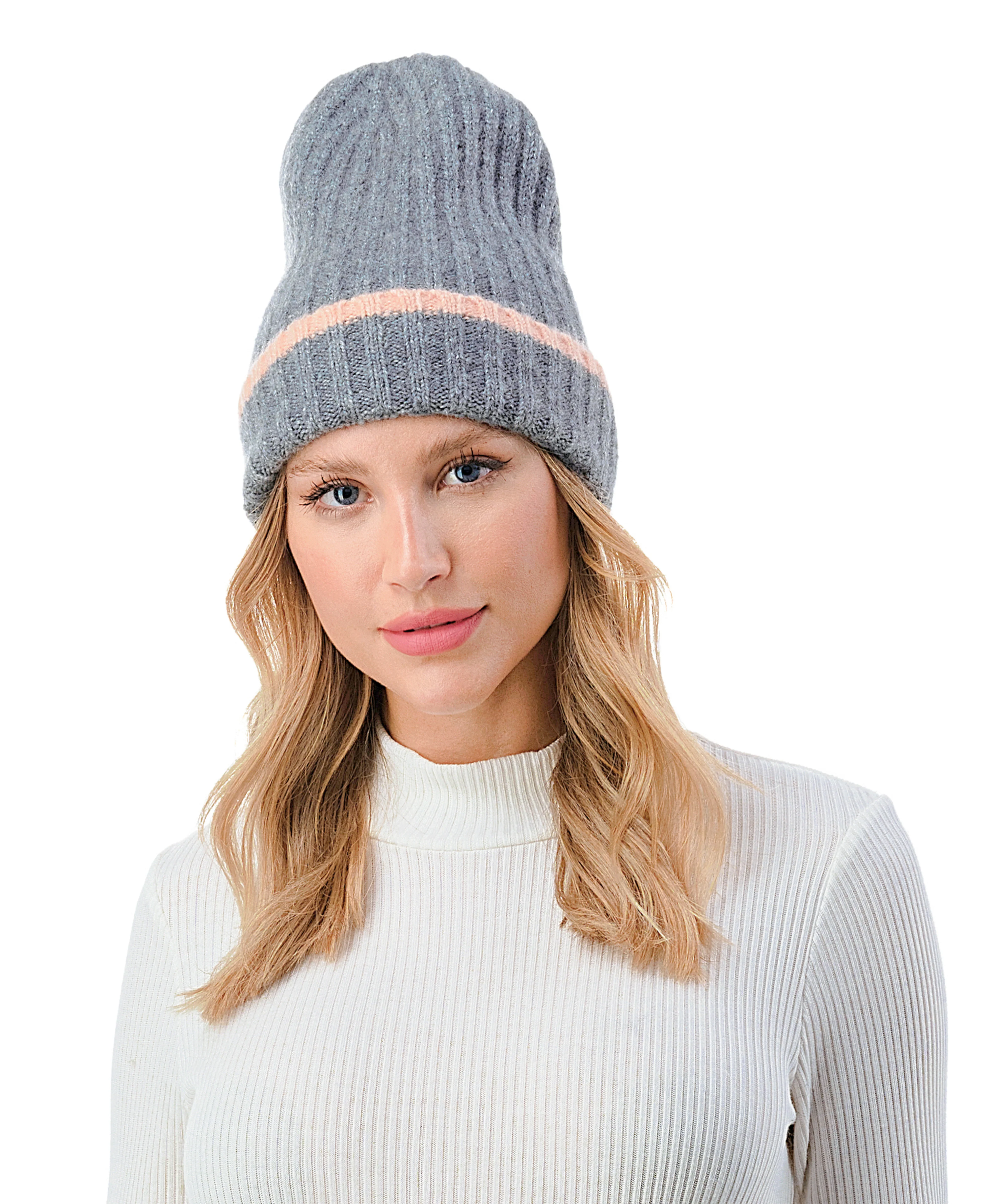 Stripe Cuff Beanie - Image 3