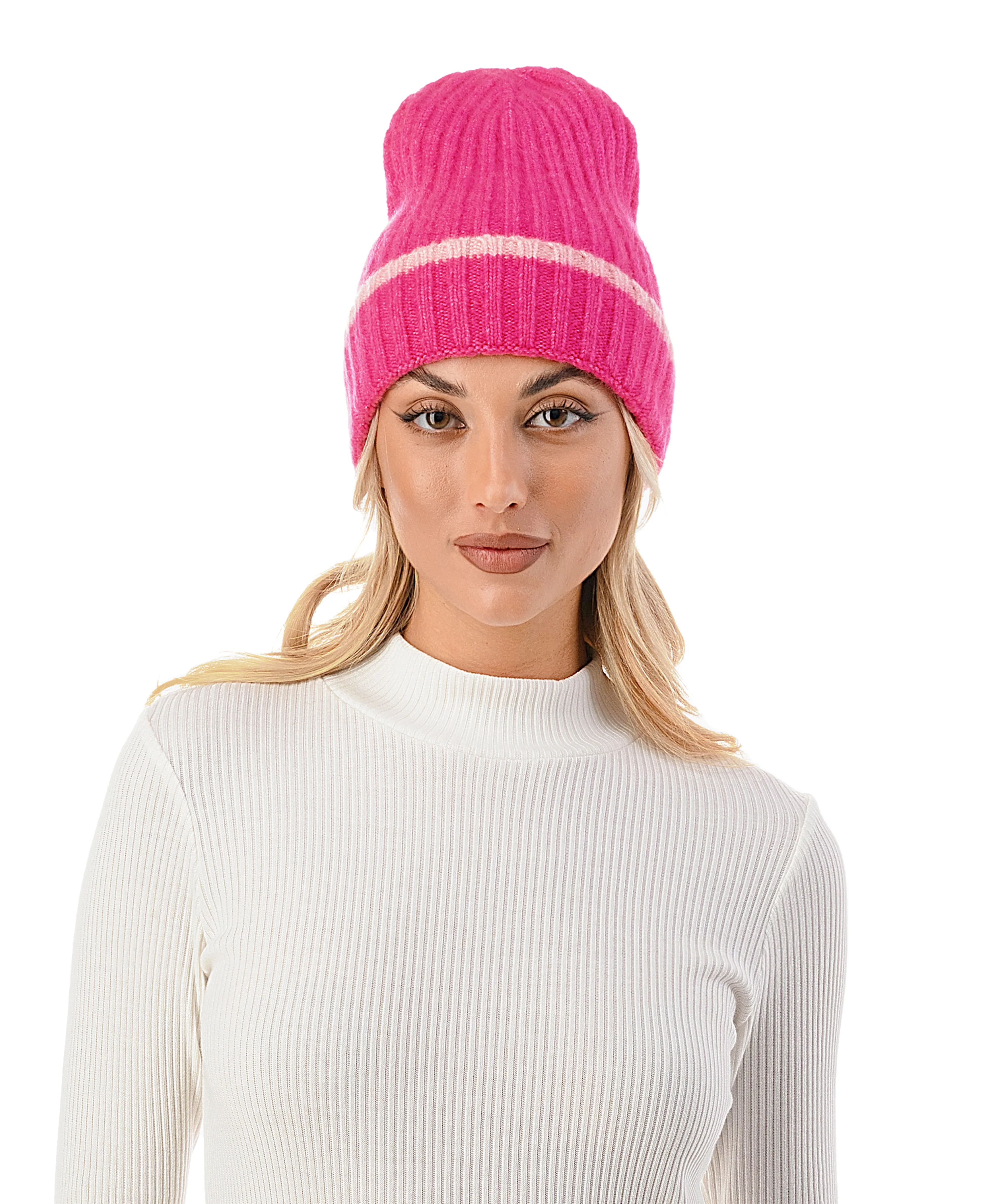 Stripe Cuff Beanie - Image 6