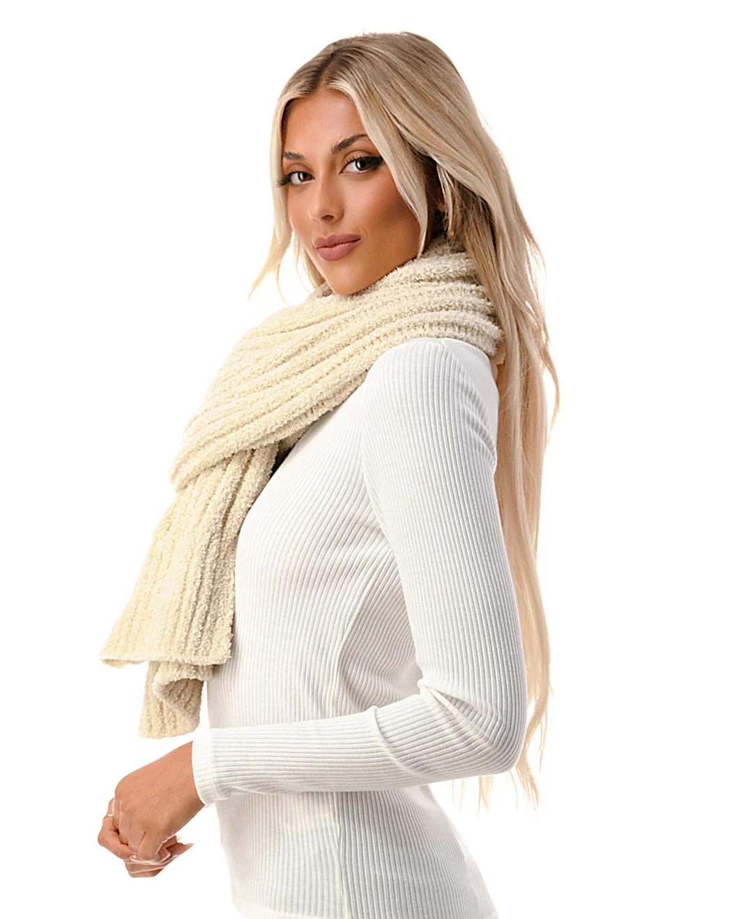 Cozy Ribbed Scarf - Image 10