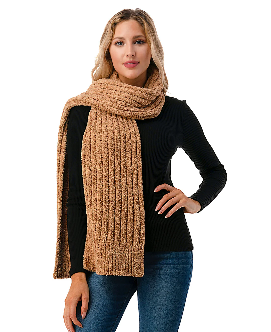 Cozy Ribbed Scarf - Image 12