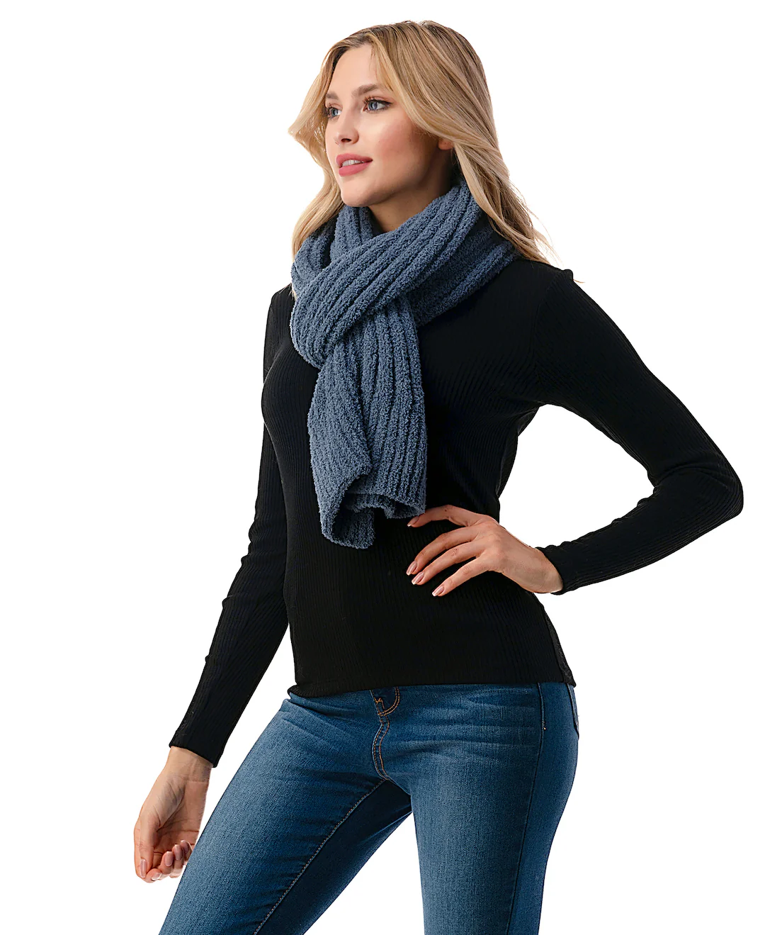 Cozy Ribbed Scarf - Image 3