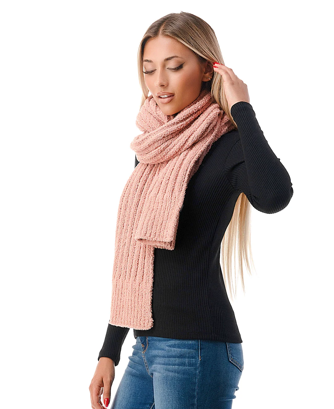 Cozy Ribbed Scarf - Image 6