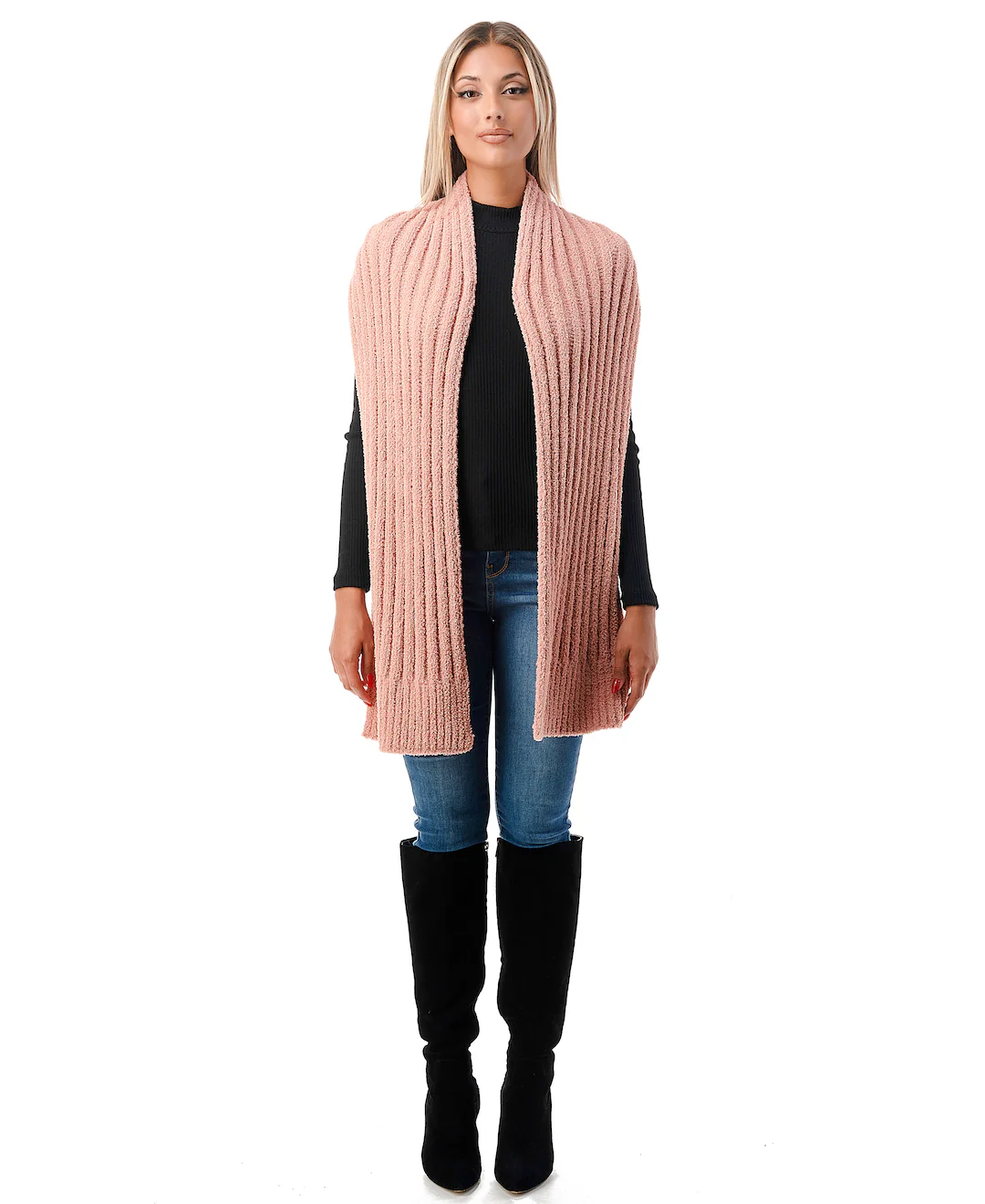 Cozy Ribbed Scarf - Image 7