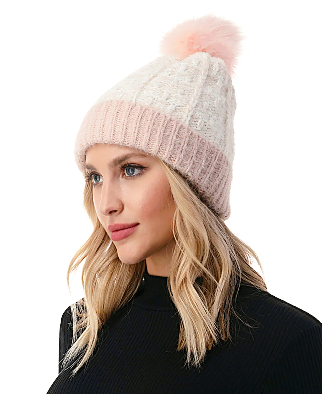 Lurex Beanie with Pom