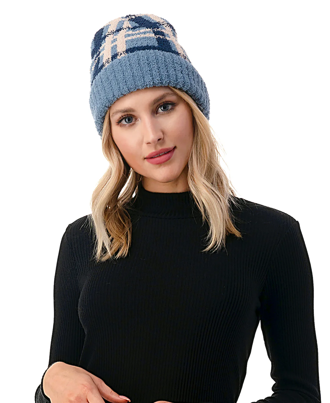 Cozy Plaid Beanie - Image 5