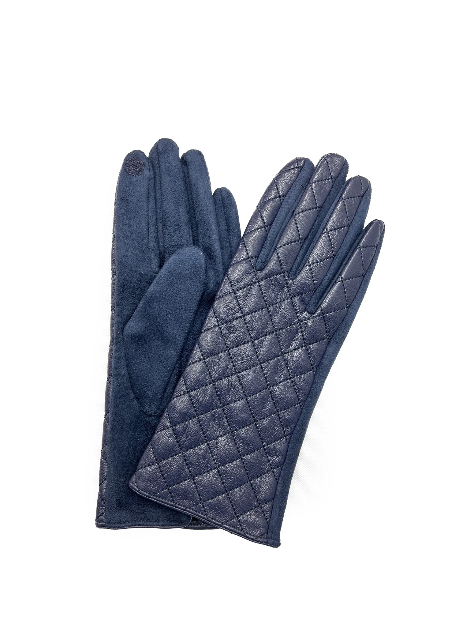 Quilted Vegan Leather Glove - Image 3