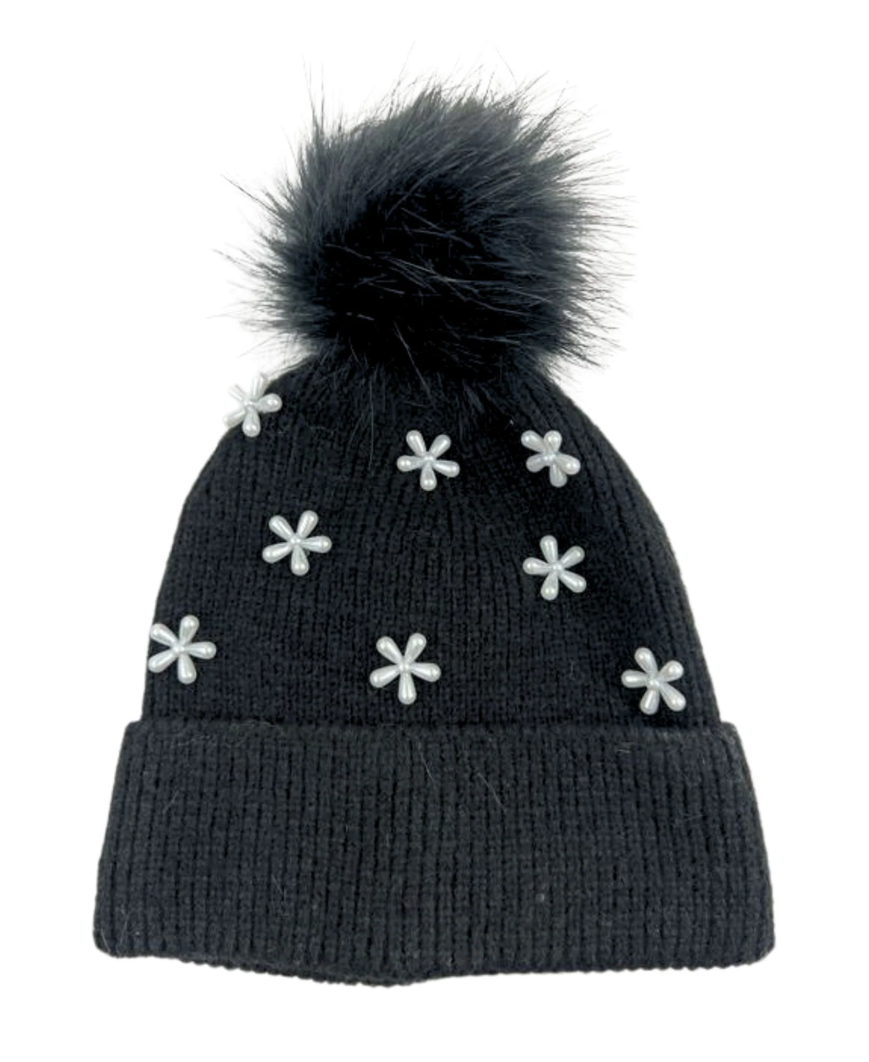 Pearl Floral Beanie - Image 3