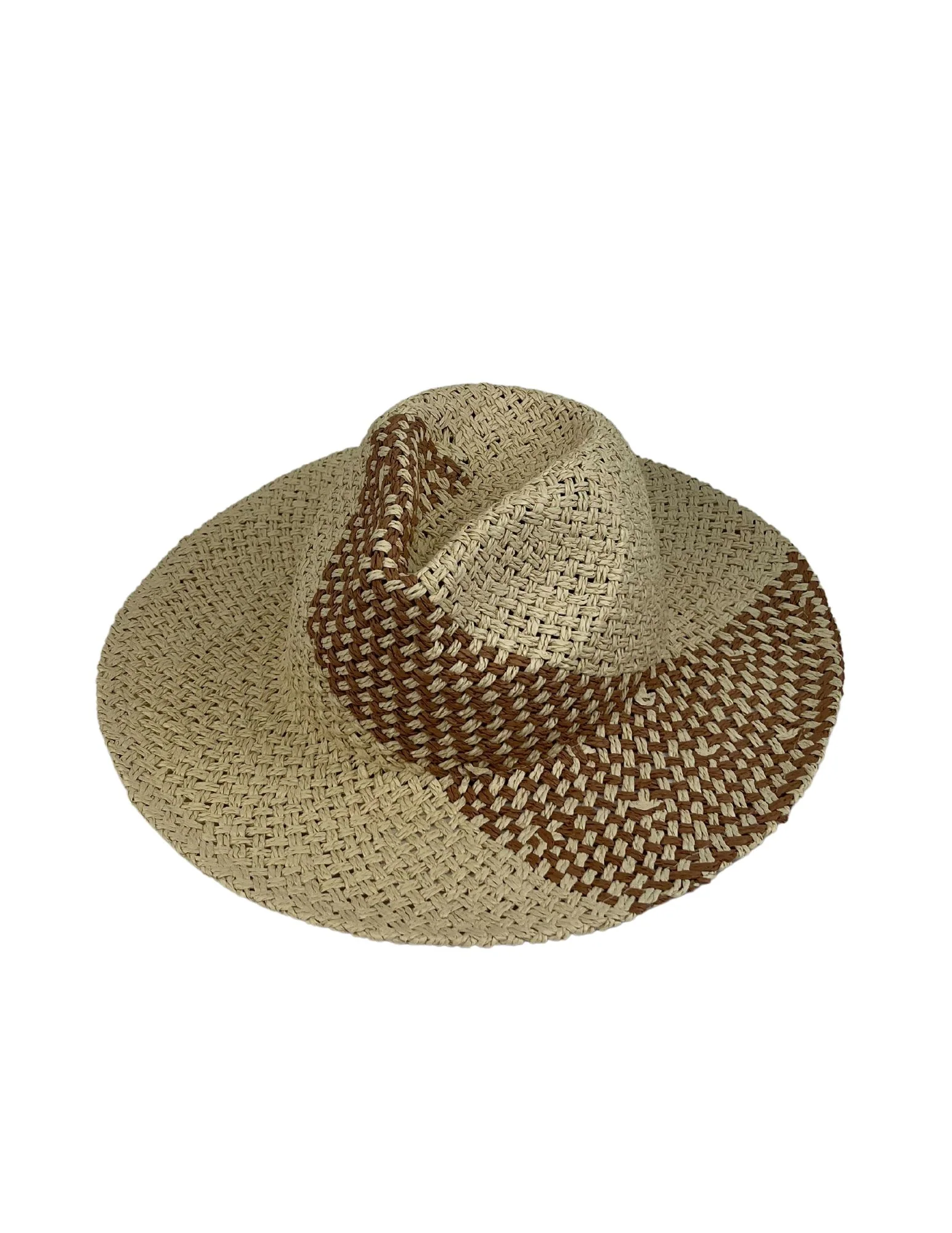 Straw Panama Hat with Color Detail - Image 4